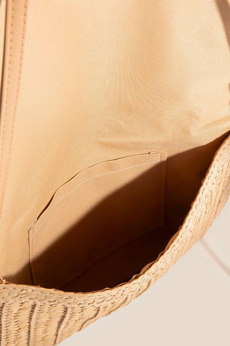 Paper Weave Envelope Clutch