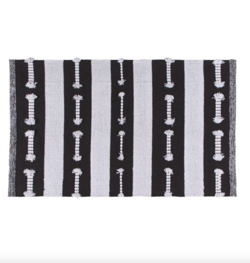 Black 2x3 Boho Rug