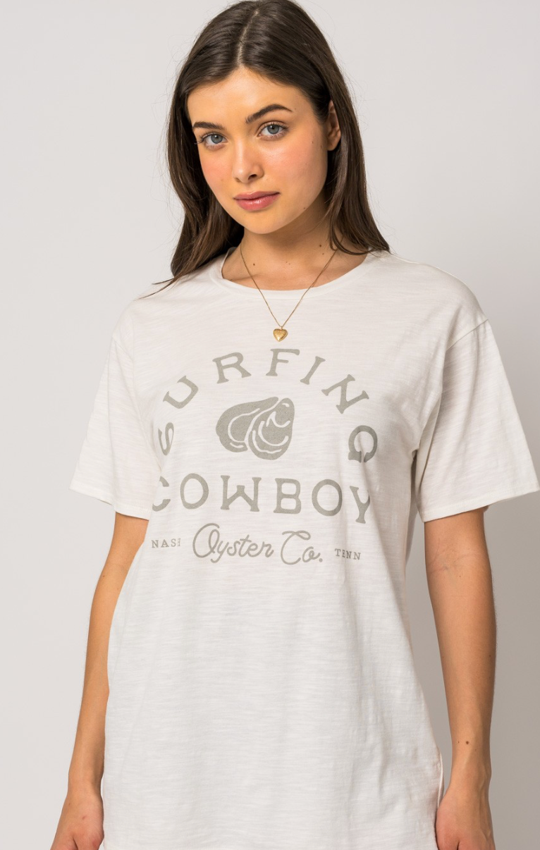 Surfing Cowboy Tee