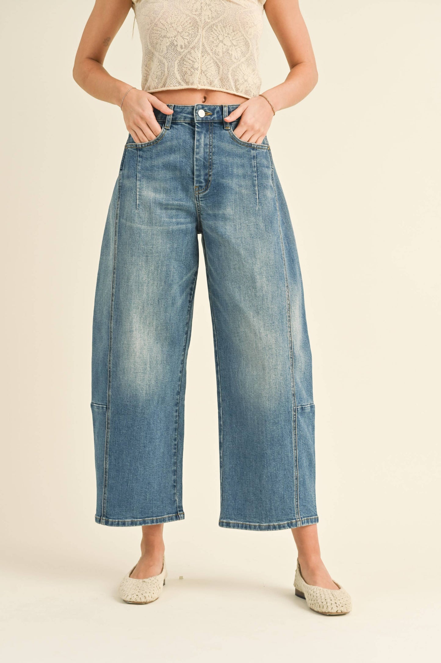LOOSE FIT DENIM PANTS