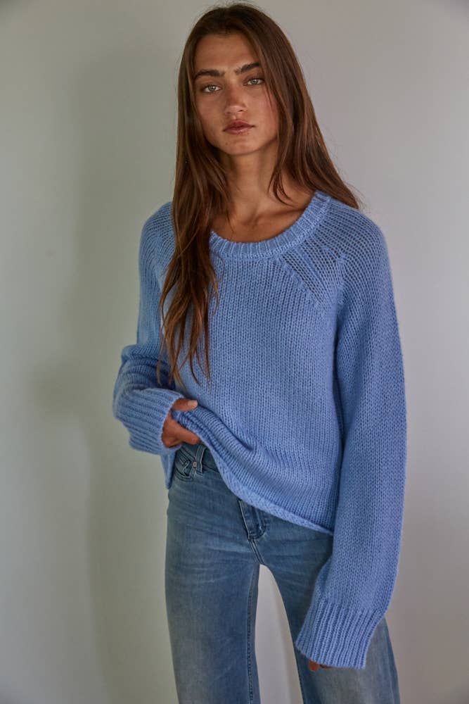 Knit Sweater \\ Dusty Blue