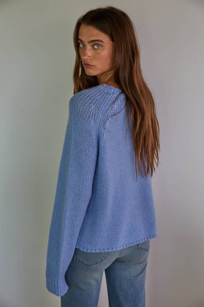 Knit Sweater \\ Dusty Blue