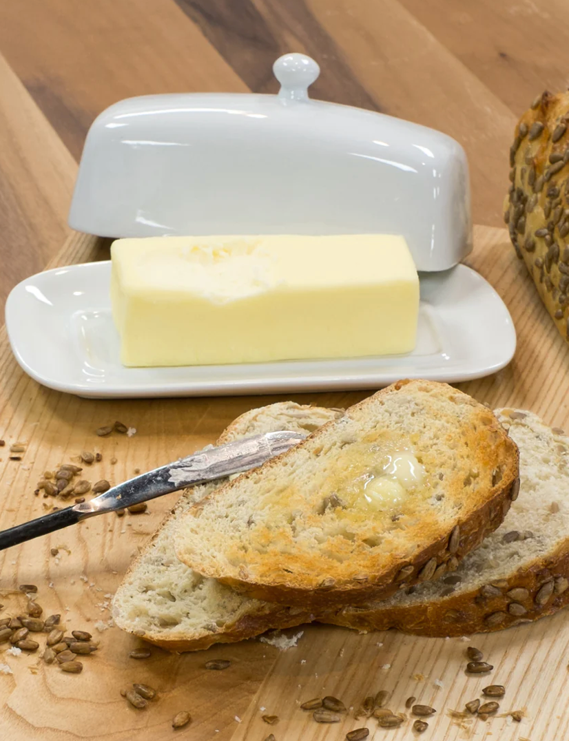 White Simple Butter Dish