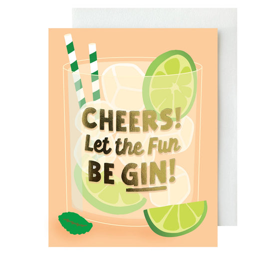 Let the Fun Be GIN! Congrats Card
