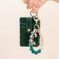 Keychain Wallet - Woven Dark Green