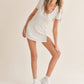 Elite Mini Dress: WHITE