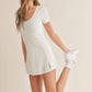 Elite Mini Dress: WHITE