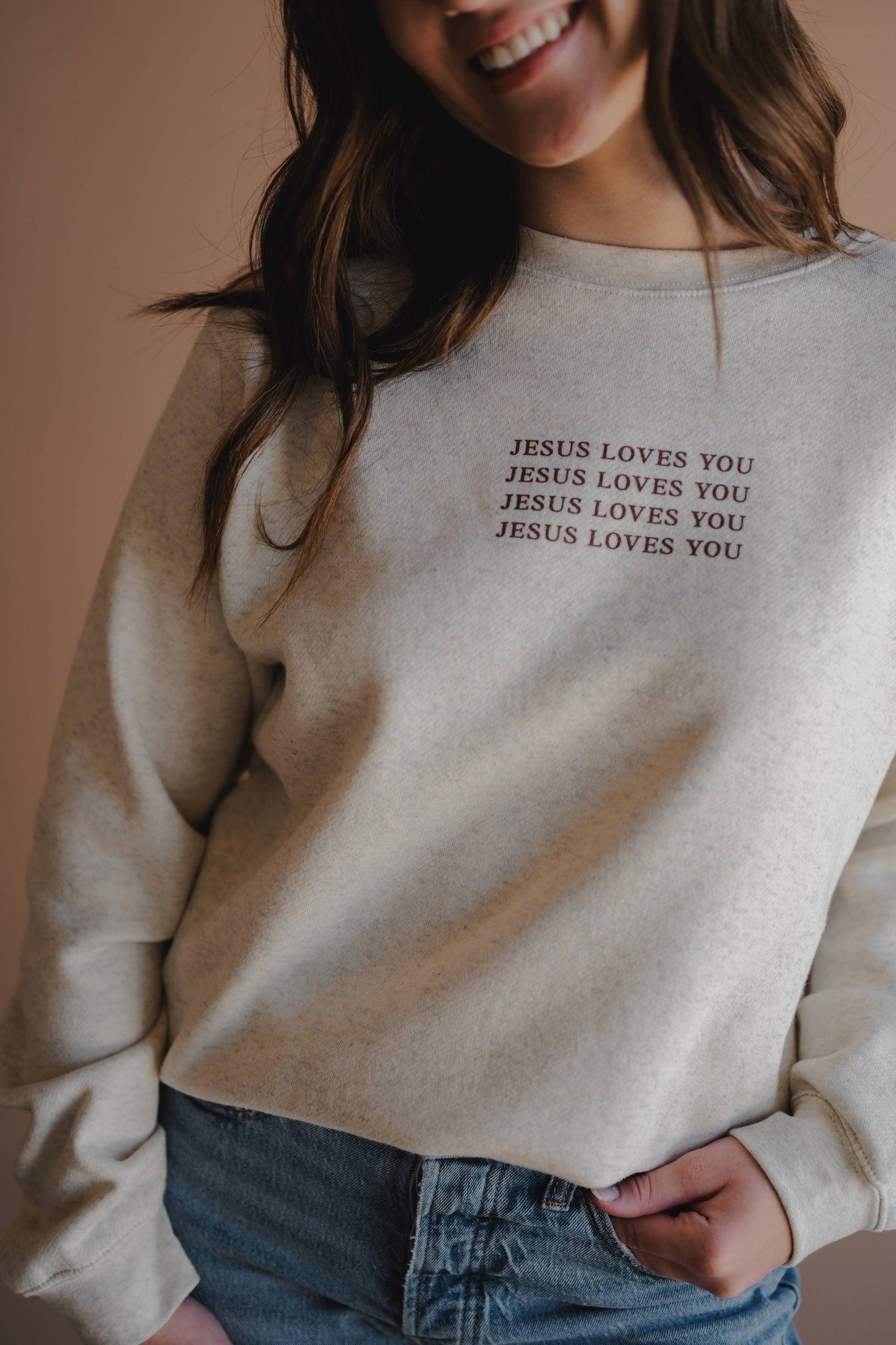 Jesus Loves You Pullover l Christian Pullover