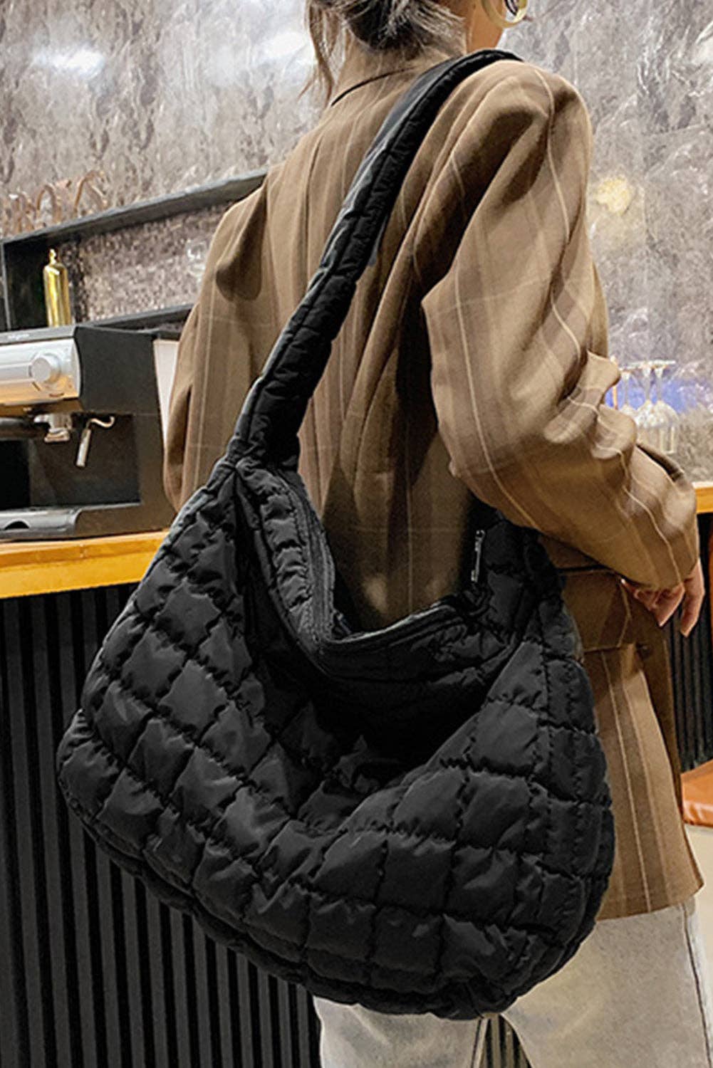 Black Quilted Bag