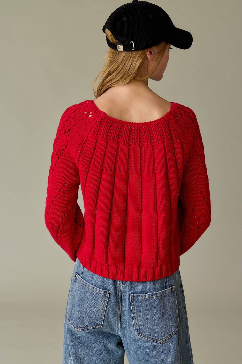 Leah Loose Fit Cable Knit Sweater