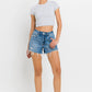 Distressed A Line Shorts