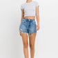 Distressed A Line Shorts