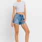 Distressed A Line Shorts