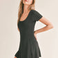 Elite Mini Dress: BLACK