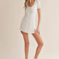 Elite Mini Dress: WHITE