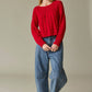 Leah Loose Fit Cable Knit Sweater