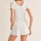 Elite Mini Dress: WHITE