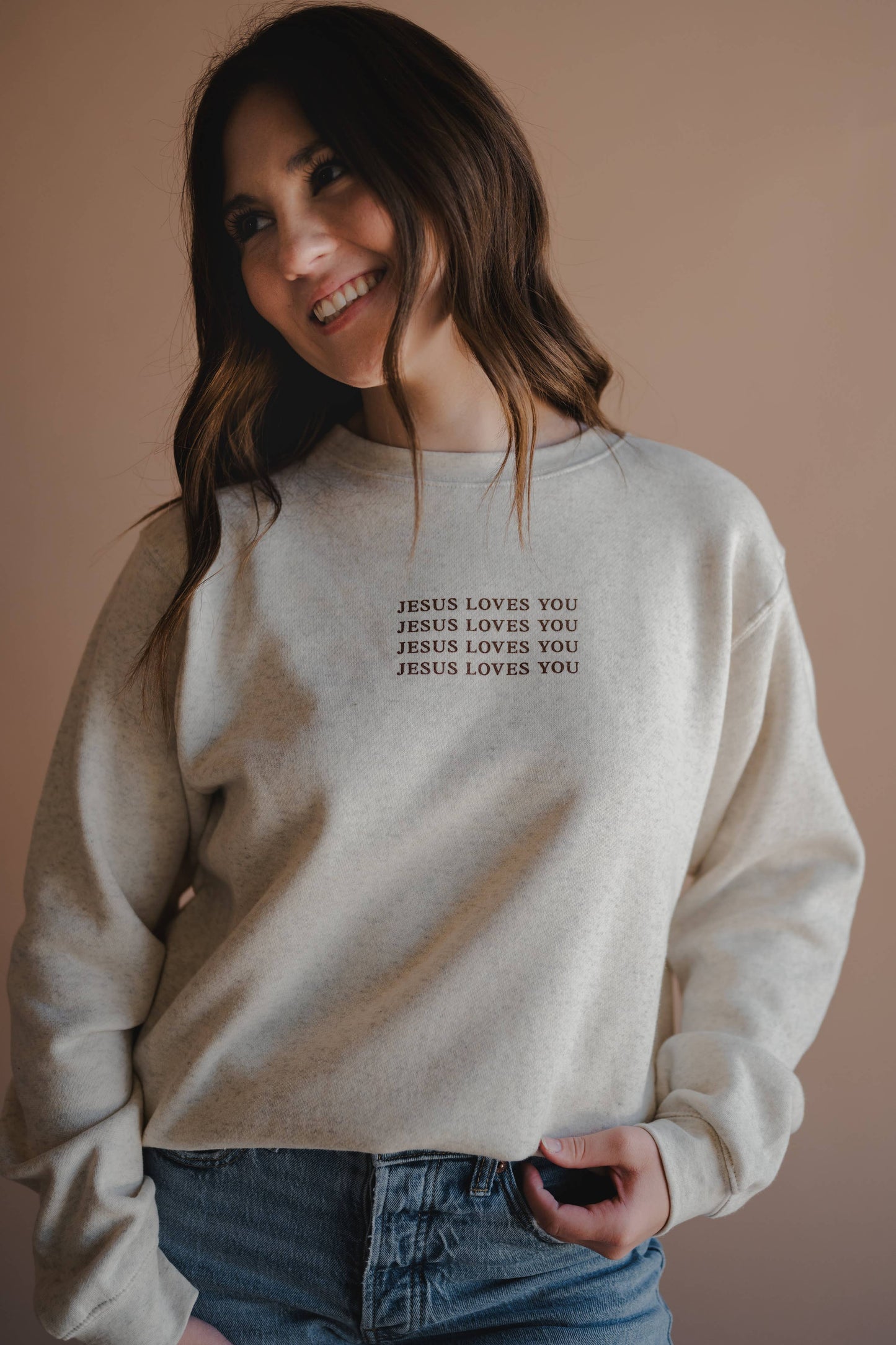 Jesus Loves You Pullover l Christian Pullover