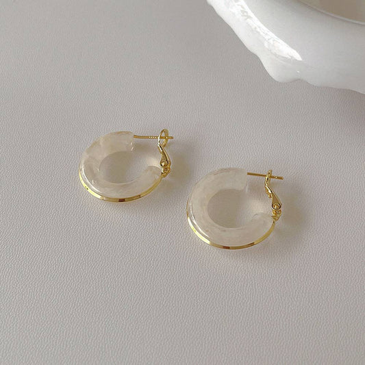 Metal Geometics Hoop Earrings
