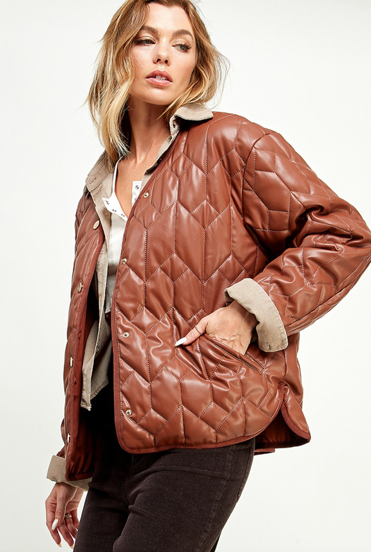 Jolie Quilted Leather Jacket