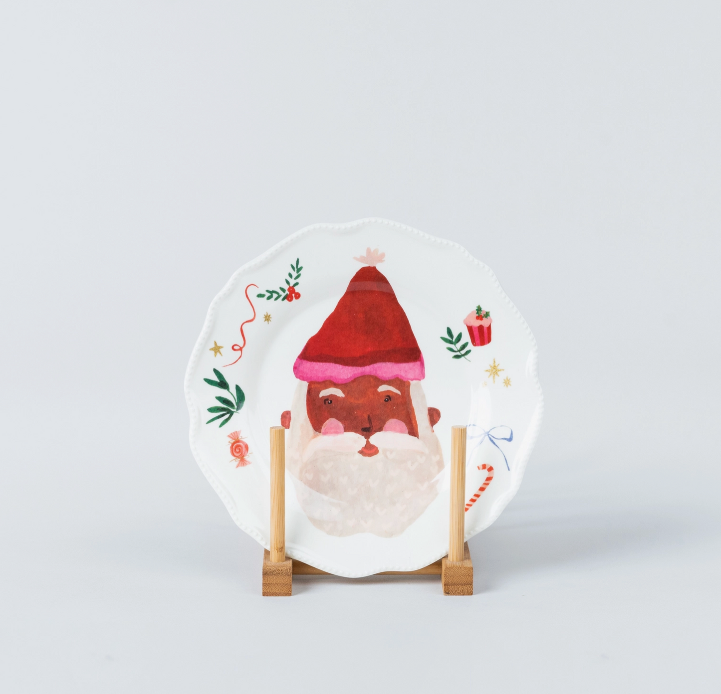 Festive Santa Plate Set