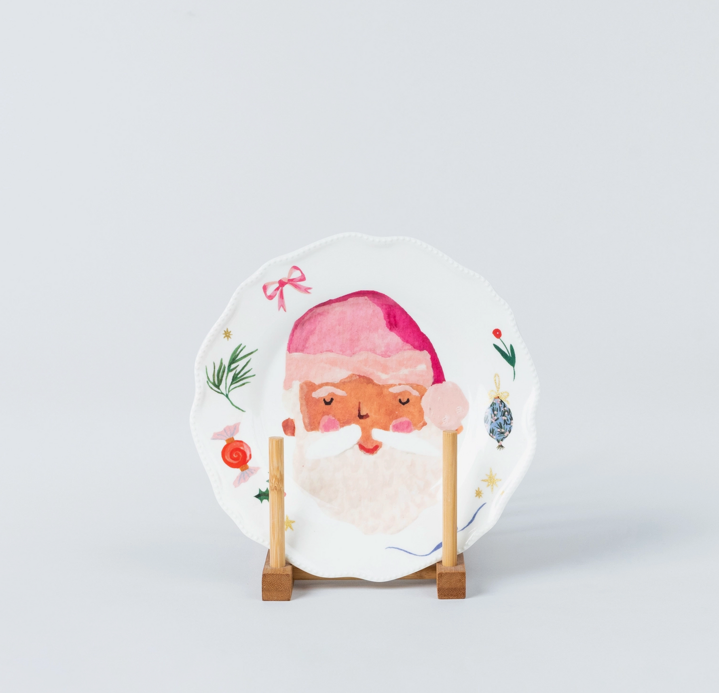 Festive Santa Plate Set