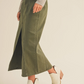 Cotton Slit Maxi Skirt
