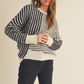 Black and White Asymmetric Sweater