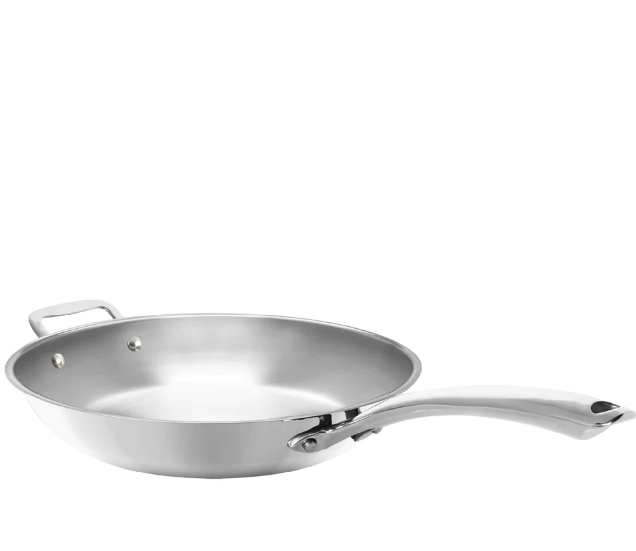 3.Clad Fry pan Tri-ply Polished (11 In.)