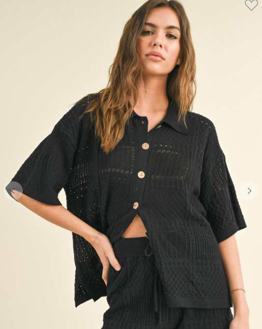 The Beverly Knit Button Up