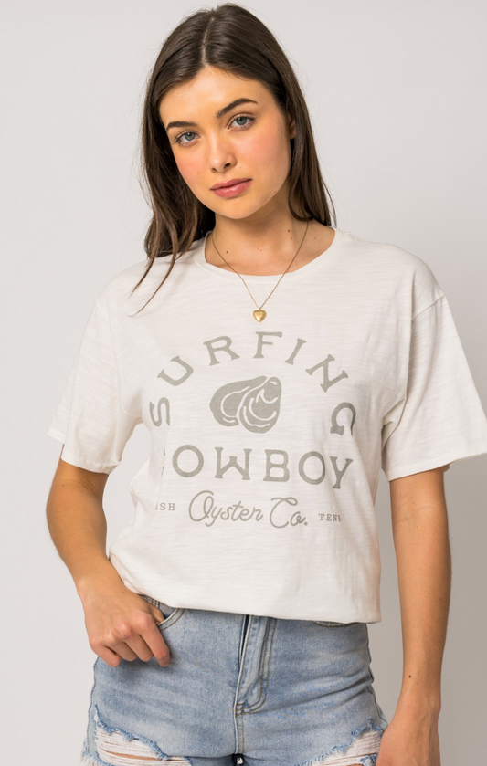 Surfing Cowboy Tee