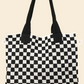 Checkered Patterned Tote Bag