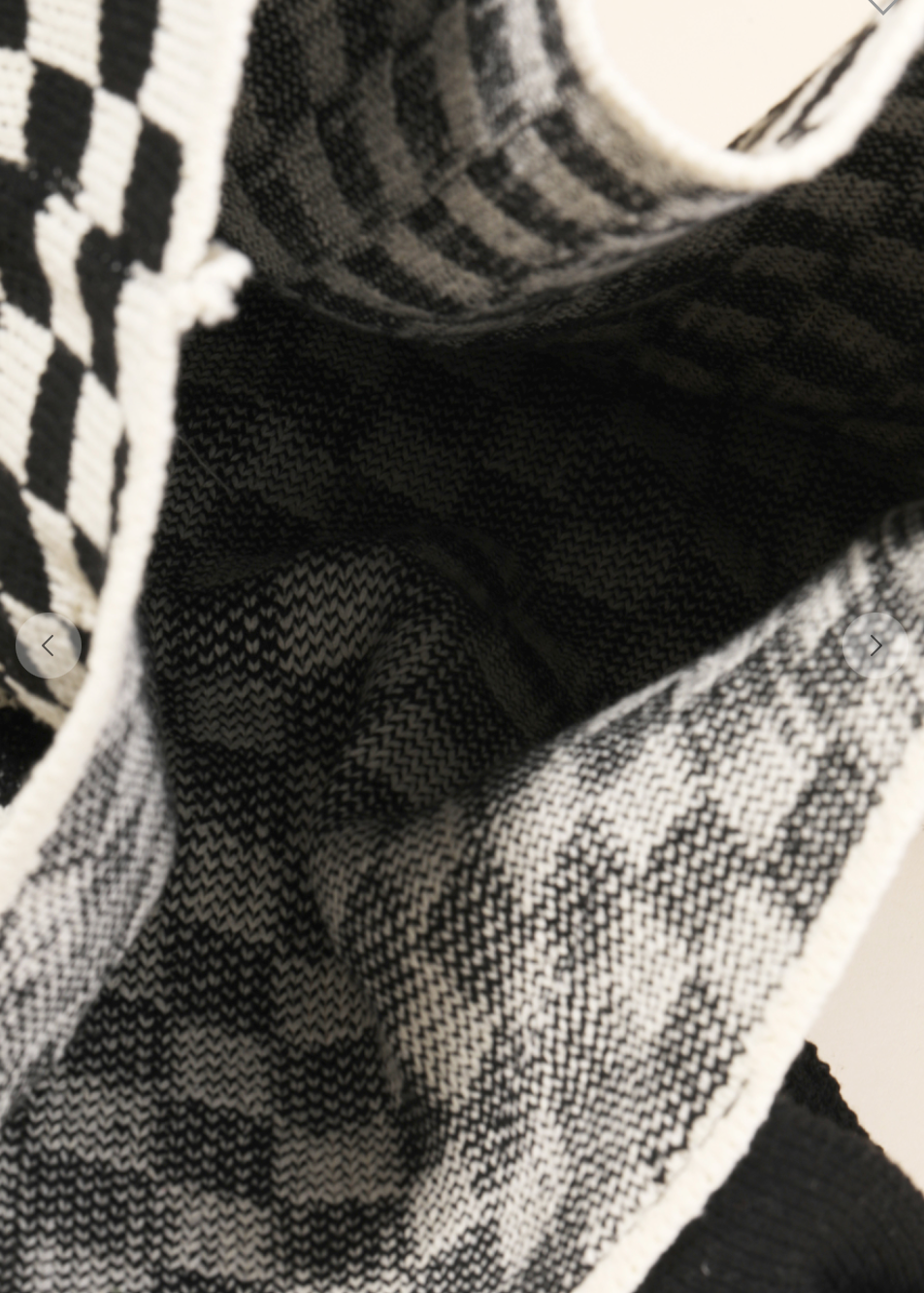 Checkered Patterned Tote Bag