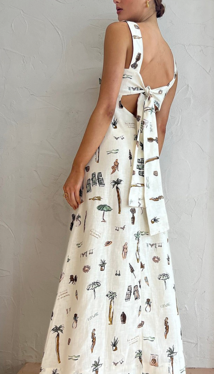 Summer Print Maxi Dress