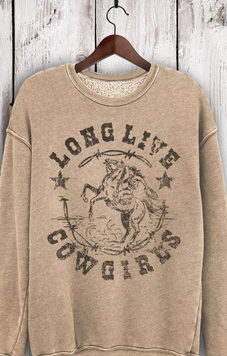 Long live Cowgirls Crewneck