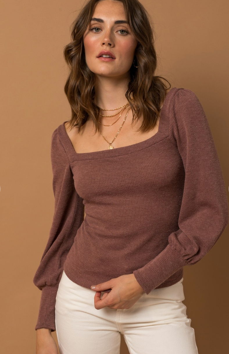 Mulberry Square Neck Top