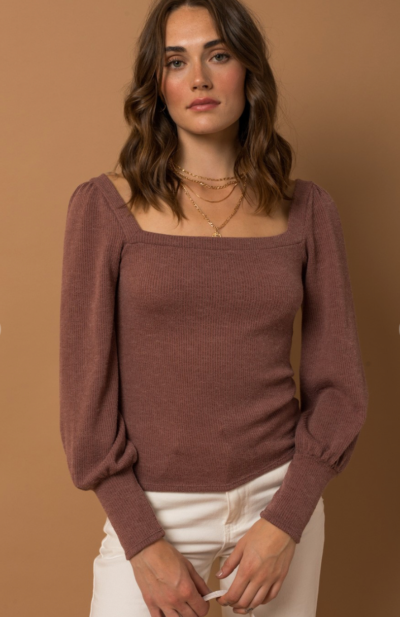 Mulberry Square Neck Top