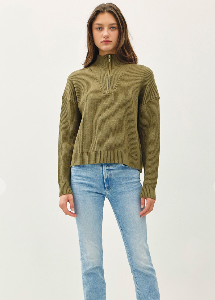 Olive You 1/4 Zip