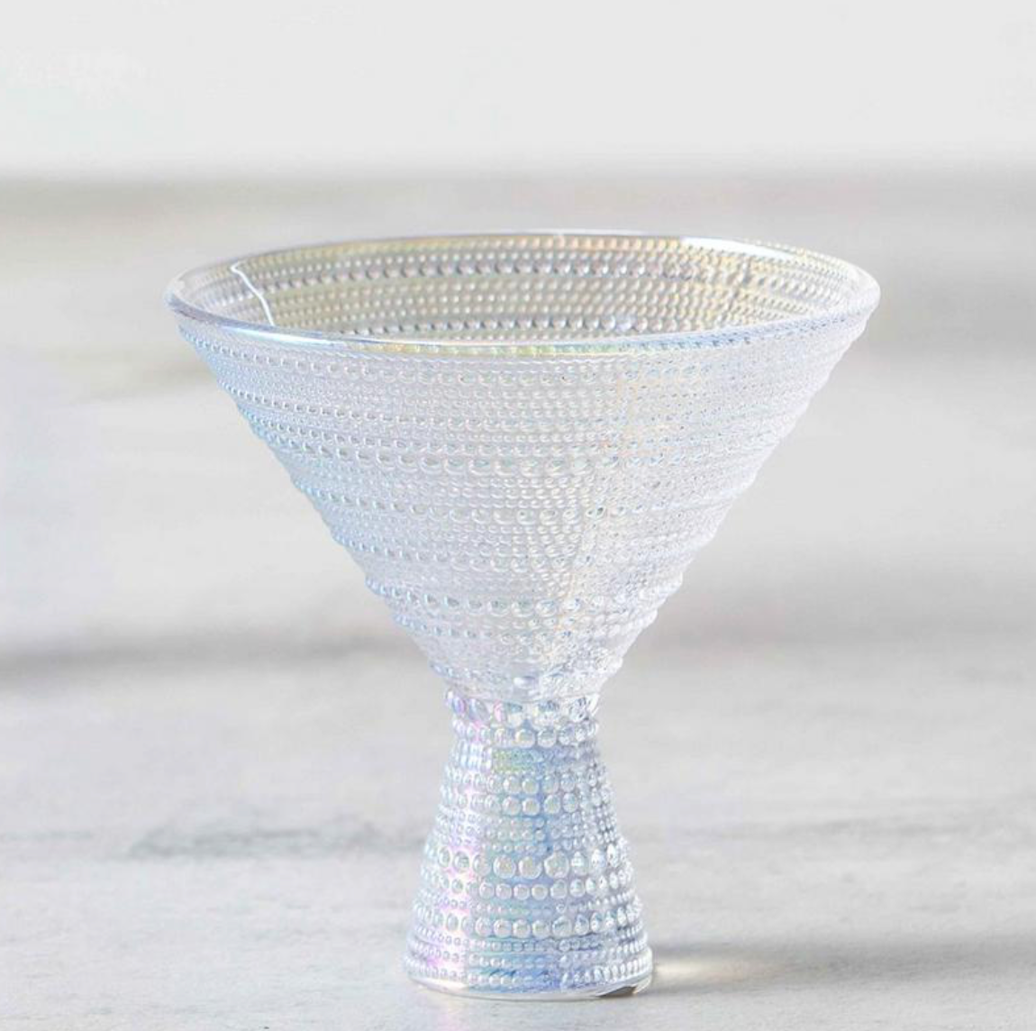 Jupiter Iridescent Martini Glass