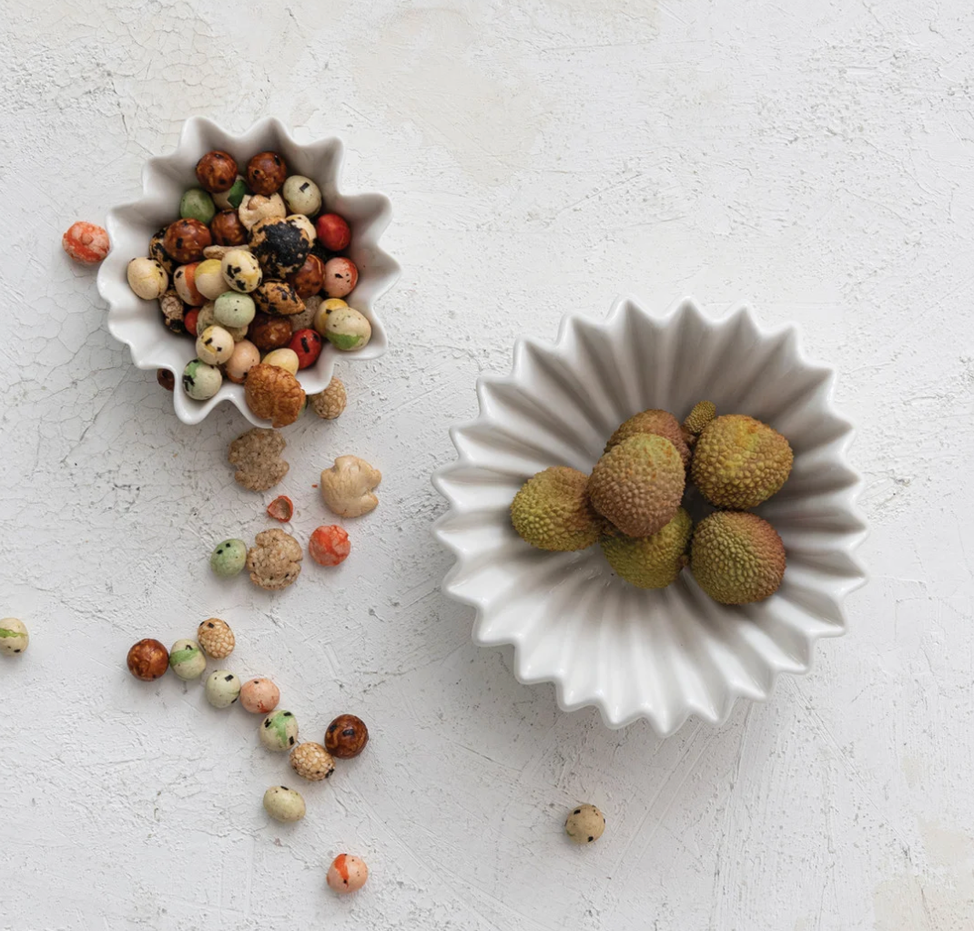 Stoneware Fluted Bowl