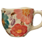 Hand-Painted Stoneware Mug w/ Florals
