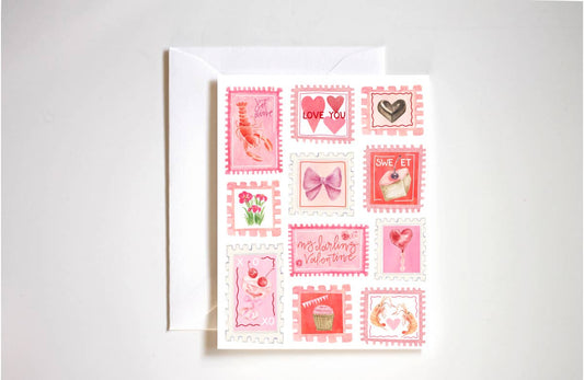 Vintage Love Stamps Card