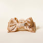 Satin Bow Claw Clip- Beige