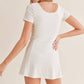 Elite Mini Dress: WHITE