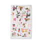 Cozy Valentine Dogs Kitchen Towel - Valentine's Tea Towel