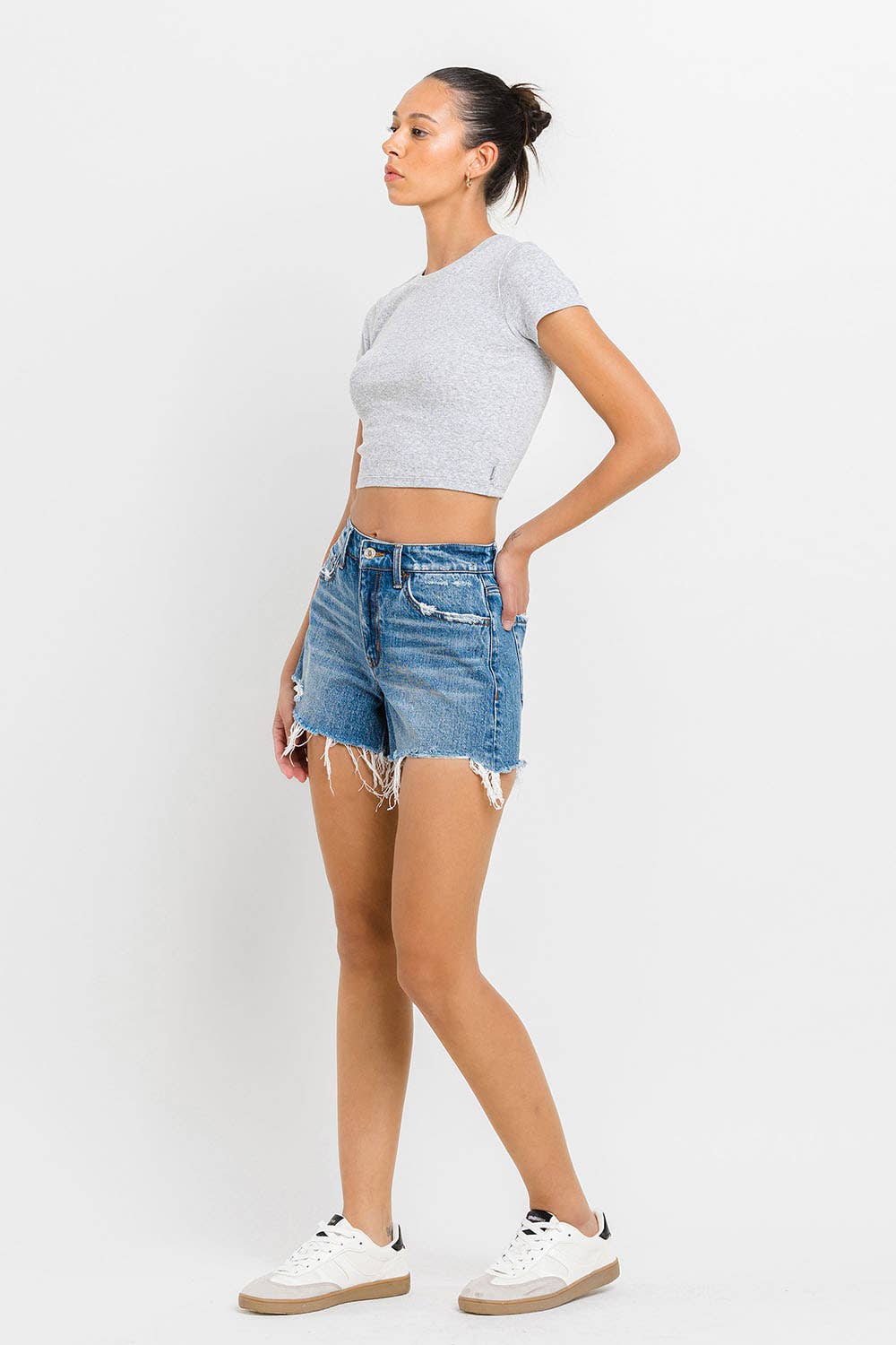 Distressed A Line Shorts