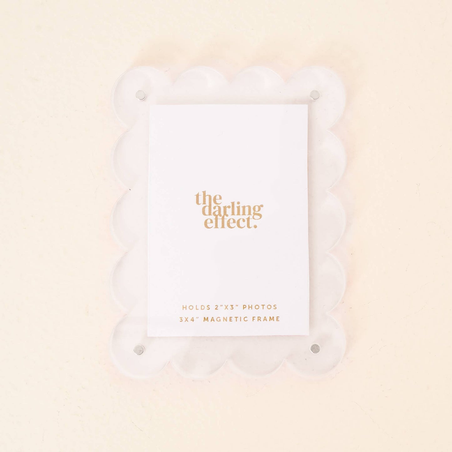 Mini Acrylic Picture Frame Magnet-Clear