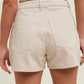 STRIPED DENIM SHORTS