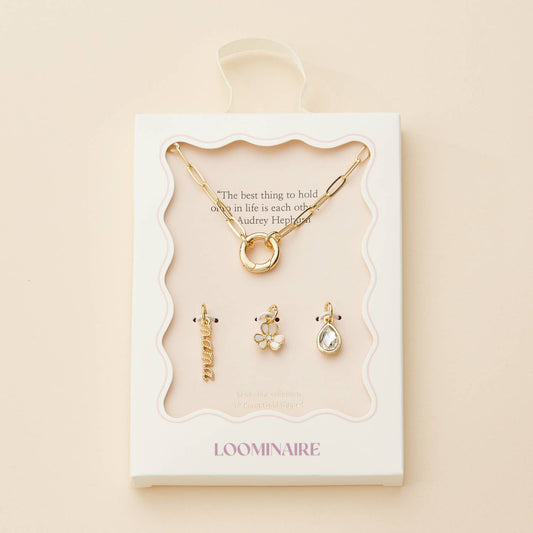 Mama Gold Dipped 18k Charm Necklace